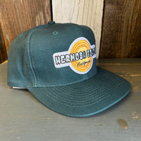 Hermosa Beach HIGH HEAT - 6 Panel Mid Profile Baseball Cap - Dark Green