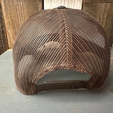 Hermosa Beach THE NEW STYLE 6 Panel Low Profile Trucker Hat - Camo/Brown Mesh