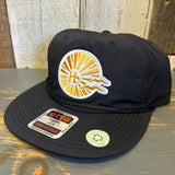 Hermosa Beach CLASSIC LOGO 100% Recycled Pro Style Baseball Cap - Black ♻️
