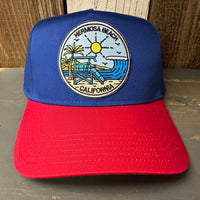 Hermosa Beach SHOREFORNT 5 Panel Mid Profile Cap - Navy/Red