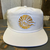Hermosa Beach CLASSIC LOGO Nylon/Cotton Blend Hat - White