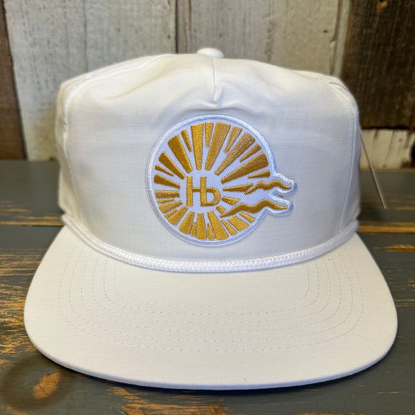 Hermosa Beach CLASSIC LOGO Nylon/Cotton Blend Hat - White