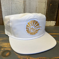 Hermosa Beach CLASSIC LOGO Nylon/Cotton Blend Hat - White