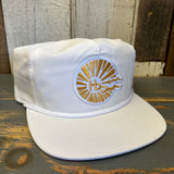 Hermosa Beach CLASSIC LOGO Nylon/Cotton Blend Hat - White