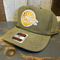 Hermosa Beach CLASSIC LOGO Corduroy Baseball Cap - Olive Green