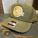Hermosa Beach CLASSIC LOGO Corduroy Baseball Cap - Olive Green