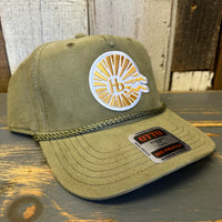 Hermosa Beach CLASSIC LOGO Corduroy Baseball Cap - Olive Green