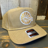 Hermosa Beach CLASSIC LOGO Corduroy Baseball Cap - Khaki