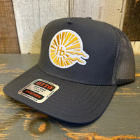 Hermosa Beach CLASSIC LOGO Mid Profile Trucker Hat - Charcoal Grey