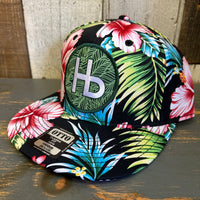 Hermosa Beach HERMOSA HILLS Hawaiian Pattern 6 Panel Mid Profile Snapback Hat - A ‘o ia