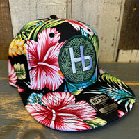 Hermosa Beach HERMOSA HILLS Hawaiian Pattern 6 Panel Mid Profile Snapback Hat - A ‘o ia