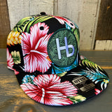 Hermosa Beach HERMOSA HILLS Hawaiian Pattern 6 Panel Mid Profile Snapback Hat - A ‘o ia