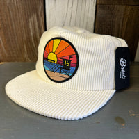 Hermosa Beach OBLIGATORY SUNSET Vintage Corduroy Hat - Beige