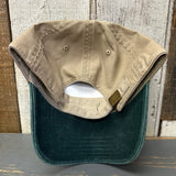 Hermosa Beach CLASSIC MINI LOGO Low Profile Dad Hat - Dark Green/Khaki