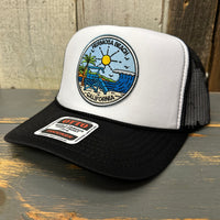 Hermosa Beach SHOREFRONT Trucker Hat - Black/White/Black