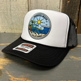 Hermosa Beach SHOREFRONT Trucker Hat - Black/White/Black