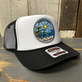 Hermosa Beach SHOREFRONT Trucker Hat - Black/White/Black