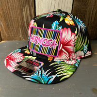 Hermosa Beach HERMOSA '84 Hawaiian Pattern 6 Panel Mid Profile Snapback Hat - A ‘o ia (Flat Brim)