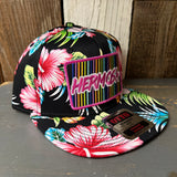 Hermosa Beach HERMOSA '84 Hawaiian Pattern 6 Panel Mid Profile Snapback Hat - A ‘o ia (Flat Brim)