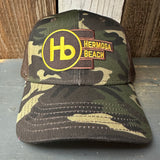 Hermosa Beach THE NEW STYLE 6 Panel Low Profile Trucker Hat - Camo/Brown Mesh