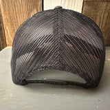 Hermosa Beach PIER AVE 6 Panel Low Profile Trucker Hat - Camo/Black Mesh