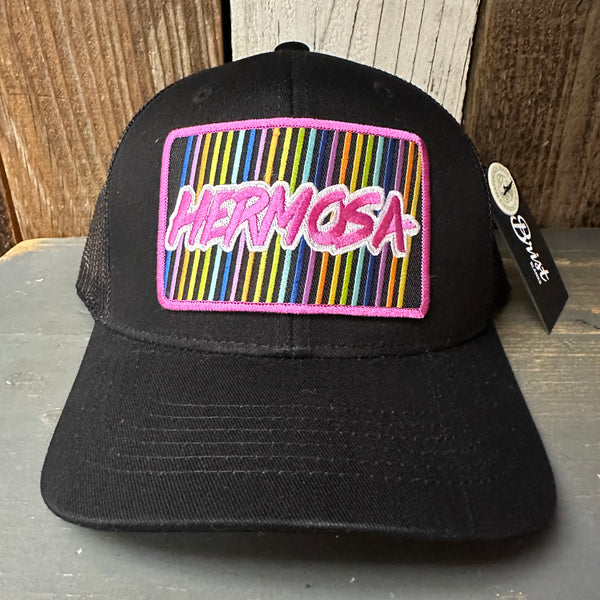 Hermosa Beach HERMOSA '84 - 6 Panel Trucker Hat - Black
