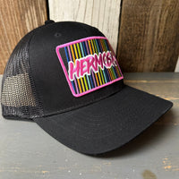 Hermosa Beach HERMOSA '84 - 6 Panel Trucker Hat - Black