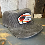 Hermosa Beach RETRO SUNSET Vintage Corduroy Hat - Olive Green