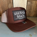 Hermosa Beach ROPER High Crown Trucker Hat - Brown