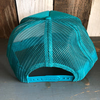 Hermosa Beach SHOREFRONT High Crown Trucker Hat - Jade Green