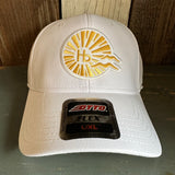 Hermosa Beach CLASSIC LOGO "OTTO FLEX" 6 Panel Low Profile Baseball Cap - White