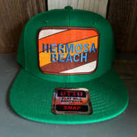 Hermosa Beach GOLF CARTS & YOGA PANTS :: 6-Panel Mid Profile Snapback Hat - Kelly Green