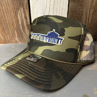 MANHATTAN BEACH PIER & ROUNDHOUSE Trucker Hat - Full Camouflage