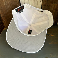 Hermosa Beach MUY HERMOSA 6 Panel Mid Profile Snapback Hat - White