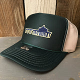 MANHATTAN BEACH PIER & ROUNDHOUSE High Crown Trucker Hat (Dark Green/Khaki)