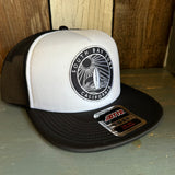 SOUTH BAY SURF (Navy Colored Patch) Trucker Hat - Black/White (Flat Brim)