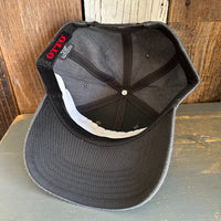 Hermosa Beach CLASSIC LOGO Premium 6-Panel Low Profile Snapback Hat - Heathered Black