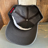 Hermosa Beach OBLIGATORY SUNSET Premium 6-Panel Low Profile Snapback Hat - Heathered Black