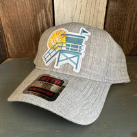 Hermosa Beach LIFEGUARD TOWER Premium 6-Panel Low Profile Snapback Hat - Heathered Grey