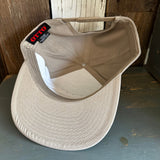 Hermosa Beach GOLF CARTS & YOGA PANTS 7 Panel Snapback Hat - Khaki