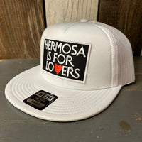 Hermosa Beach HERMOSA IS FOR LOVERS Trucker Hat - White (Flat Brim)