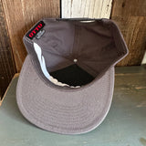 Hermosa Beach AS REAL AS THE STREETS 7 Panel Snapback Hat - Charcoal Grey