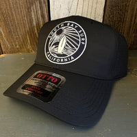 SOUTH BAY SURF (Navy Colored Patch) - 6 Panel Low Profile Baseball Cap - Black