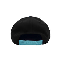 DON'T TRIP SIX PANEL SNAPBACK HAT - Black + Teal