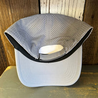 Hermosa Beach CLASSIC LOGO - 6 Panel Low Profile Baseball Cap - Light Grey