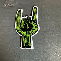 Rock & Roll Cactus Sticker - Small