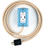 Extō in MARTHA BLUE w/6ft Natural x Orange X Pattern Extension Cord