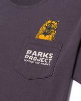Defend the Parks Bear Pocket Tee - Graphite