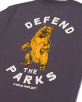 Defend the Parks Bear Pocket Tee - Graphite
