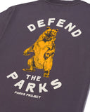 Defend the Parks Bear Pocket Tee - Graphite